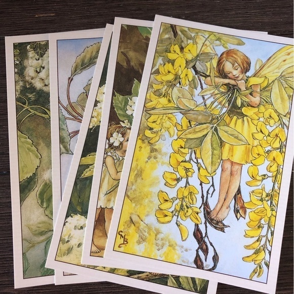 Garden Flower Fairies by: Cicely Mary Barker postcard set #14 - Picture 1 of 7